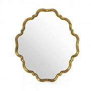 Zentique  26.75 x 26.75 x 1 in. Carel Mirror, Distressed Gold