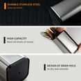 thumbnail image 4 of Utensil Holder, Stainless Steel Crock, Caddy for Cooking Utensil, 4 x 6.7", Silver, 4 of 5