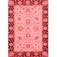 thumbnail image 1 of Ahgly Company Machine Washable Indoor Rectangle Abstract Red Modern Area Rugs, 7' x 10', 1 of 4