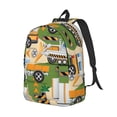 thumbnail image 2 of Balery Construction Machinery1 Vintage Canvas Backpack for Men and Women - Large Capacity, Durable Travel Laptop Bag for School, Work, Hiking, and Outdoor Activities, 2 of 7