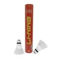 thumbnail image 1 of Li-Ning C80 Feather Shuttlecock , Speed 76 , Made From High Quality Duck Feather | White , Pack Of 12, 1 of 2