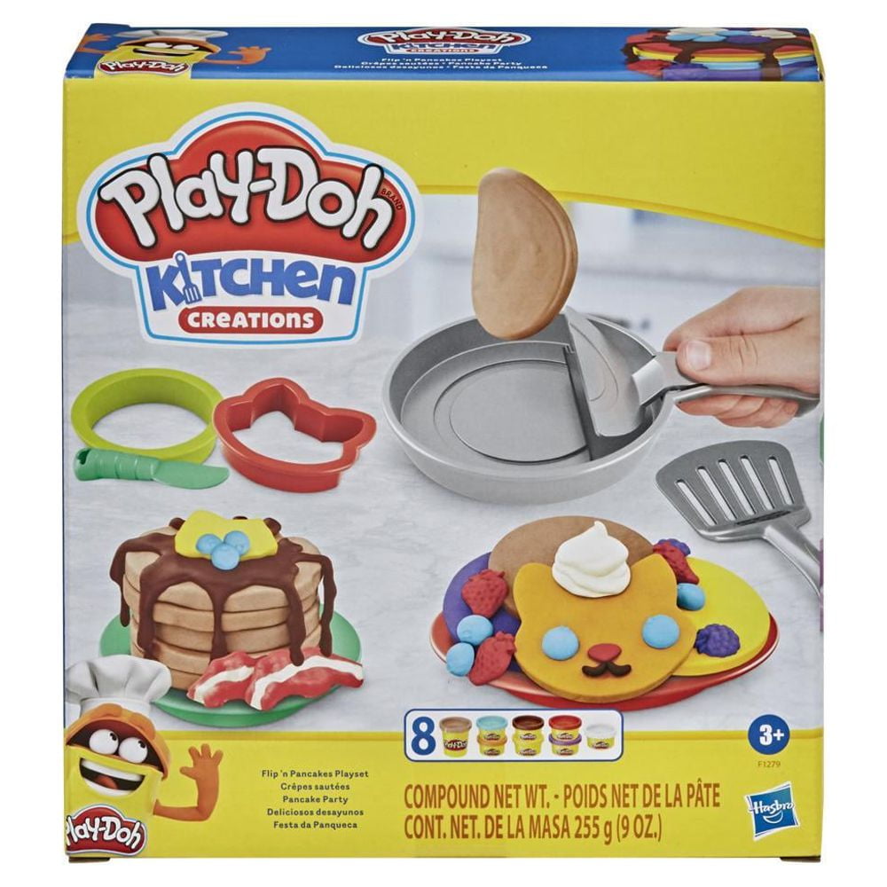 Play-Doh Kitchen Creations Flip’n Pancakes Playset, 3+