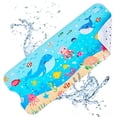 thumbnail image 2 of Alfombra de baño para bebés Vannokor antideslizante de 100 x 40 cm con orificios de drenaje en forma de ballena, 2 of 8