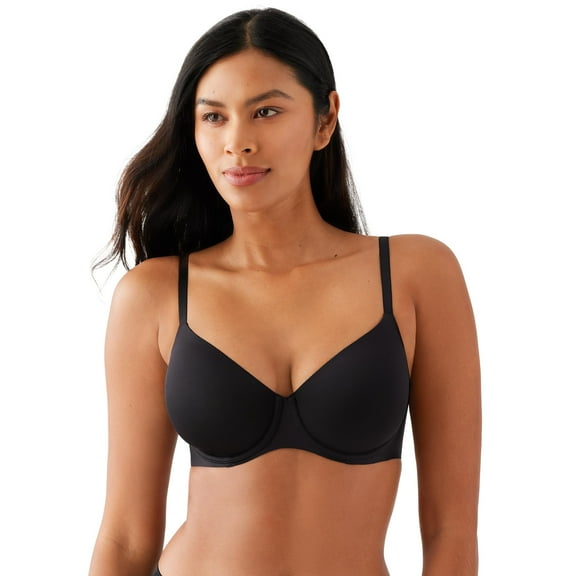 Wacoal Women's Sleek Standard Seamless Full Coverage Underwire Bra, Black