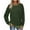 Green, variant on Chiccall Women's Colorblock Sweatshirts Crew Neck Pullover Tops Casual Trendy Fall Long Sleeve Blouse
