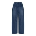 thumbnail image 6 of Women Barrel Jeans High Waisted Wide Leg Drawstring Denim Pants Y2K Baggy Loose Fit Trouser Jeans with Pockets, 6 of 9