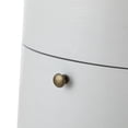 thumbnail image 6 of 14 Karat Home Drum 3 - Drawer End Table with Metal Legs for Living Room Bedroom, White, 6 of 10