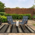 thumbnail image 5 of Better Homes & Gardens 44" L x 21" W Navy Medallion 1 Piece Outdoor Chair Cushion, 5 of 8