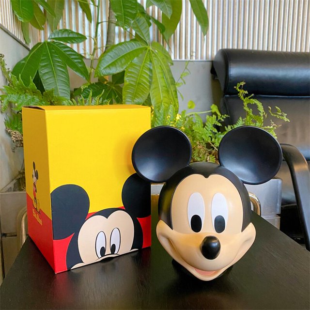 Disney Pato Donald Mickey Mouse alcancía tarro de almacenamiento de monedas figuras de dibujos animados niños lindo regalo de Navidad zhangyuxiang LED