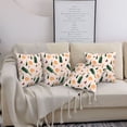 thumbnail image 7 of Throw Pillow Covers, Cheese Wine Bottle Print Soft Square Pillow Cases with Invisible Zipper for Couch Bed Sofa, Farmhouse Fall Home Decor 18"x18", 7 of 7
