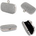 thumbnail image 4 of Women Rhinestone Clutch Handbag Evening Sparkly Wedding Purse Bag Glitter Bridal Crossbody Pouch Party Prom, 4 of 6