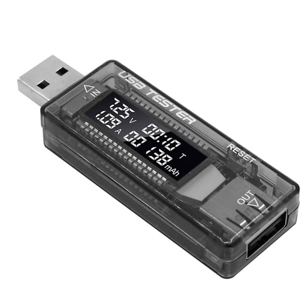 Probador USB Voltaje de Corriente Capacidad del Cargador VoltíMetro Pantalla Adaptador Tarjeta Prueba