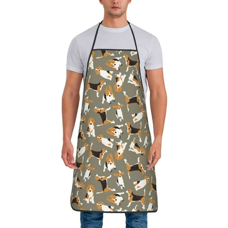 

Kitchen Aprons Beagle Dog Apron For Cooking Painting Bbq Grilling Baking