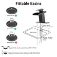 thumbnail image 4 of Grifo LED para lavabo de baño AVSIILE, bronce frotado con aceite, 4 of 9