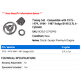 thumbnail image 2 of Timing Set - Compatible with 1975 - 1979, 1984 - 1987 Dodge D100 3.7L 6-Cylinder 1976 1977 1978 1985 1986, 2 of 2
