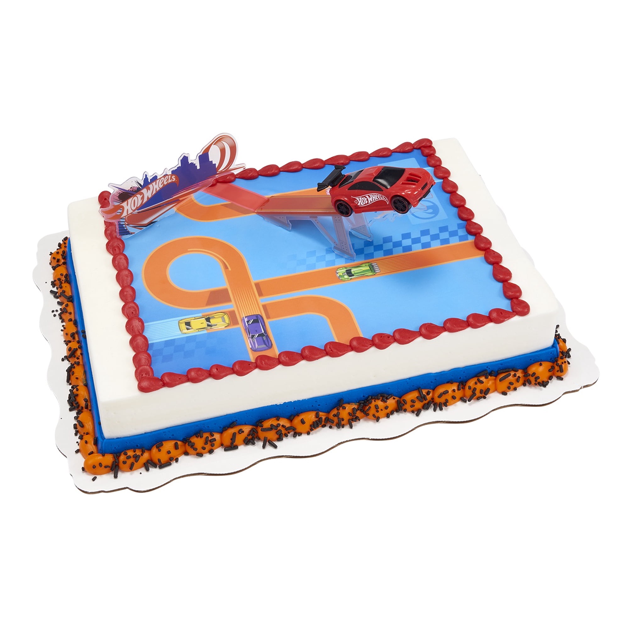 Hot Wheels Sheet Cake