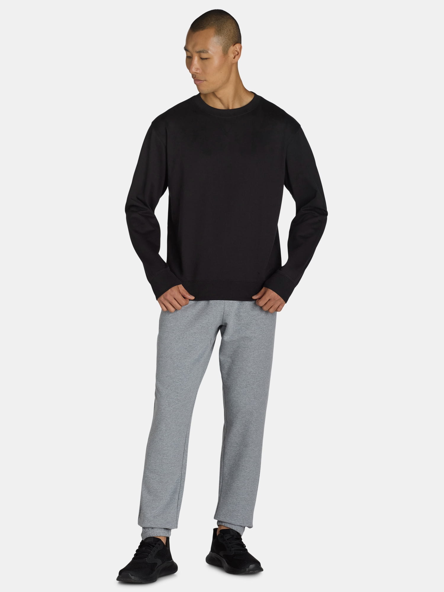 Athletic Works Men's & Big Men's Fleece Crewneck Sweatshirt, Sizes XS-3XL