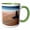 Green/White, variant on 3drose, Space Launch Pad on Mars. Endless Spaces of Mars Desert. Digital Art, 11oz Mug
