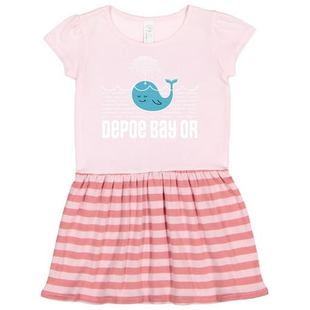 

Inktastic Depoe Bay Oregon Whale Gift Toddler Girl Dress