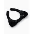 thumbnail image 3 of Way To Celebrate Halloween Women's Fuzzy Cat Ears Headband, Black, 3 of 4