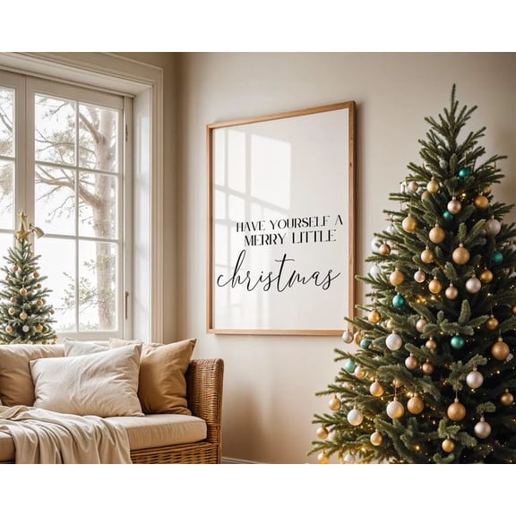 Minimalist Christmas, Christmas Sign Poster, Size 24''x36''-Gategoo
