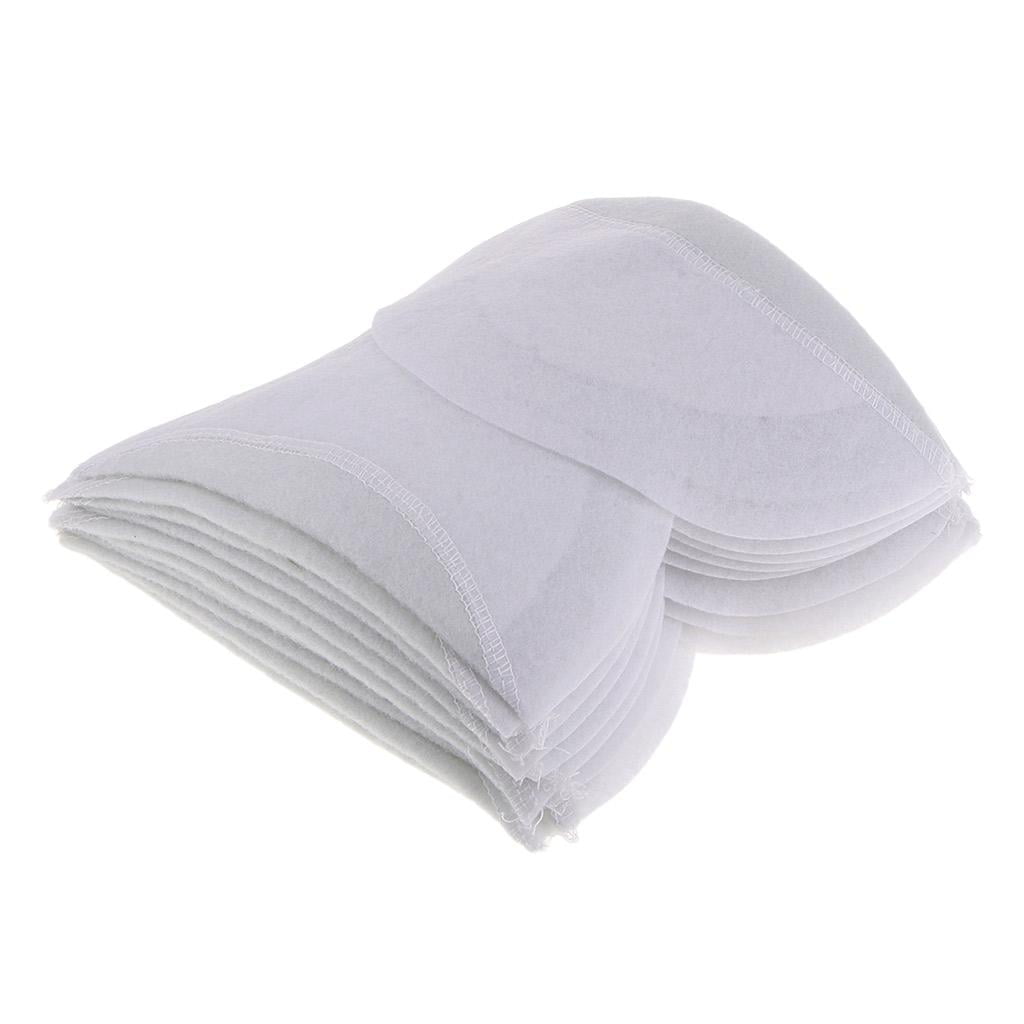 5 Pairs Sponge Shoulder Pads Insert for Coat Suit Sewing Crafts White 