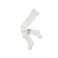 thumbnail image 2 of Yufatyle White Girls Tights, Spring Fall Stockings for Girl, Cute Bow Decor Cable Knit Cotton Toddler Tights Pantyhose for 0-8 Years, 2 of 7