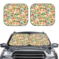 thumbnail image 2 of Sikiie Fruits Peach1 Print Foldable Car Windshield Sun Visor, Car Window Sunshade Suitable for Sedan, SUV and Truck Car Accessories-Large, 2 of 6