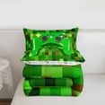 thumbnail image 5 of Erosebridal 3D Gaming Geometric Twin Comforter Sets For Kids Gamer,Pixelated Miners Gamer Bedding Set For Boys,Reversible 2-Piece, 5 of 7