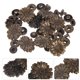 thumbnail image 4 of 10 Sets Aleación de zinc Retro Daisy Shape Botón a presión Traje Bolsa Hebilla Accesorios Broche Botón Artesanía con base Accesorios (Bronce), 4 of 7