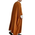 thumbnail image 6 of FAHUOMU Men's Muslim Robe Casual Long Sleeve Crew Neck Tunic Thobe for Men Arabic Clothes for Men Arab Robe Caftan, 6 of 7