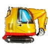 Excavator Shaped Mylar Foil Balloon -For Construction-Themed Celebrations & Decorations