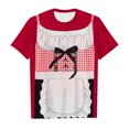 thumbnail image 3 of iTNHFP Chemises Filles Mode Festival Imprimé Col Rond Manches Courtes T-Shirt Décontracté (5), 3 of 3