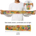 thumbnail image 6 of ALAZA Moroccan Yellow Floral UV Sun Protection Arm Sleeves UPF 50+ Compression Cooling Sleeve 1 Pair, 6 of 7