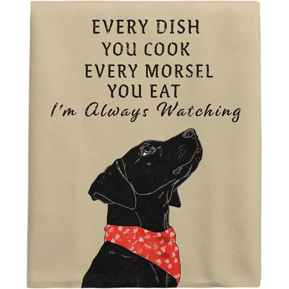 shiyou-Dog Mom Gifts for Women Dog Lovers, Labrador Dog Dish Cloths, 16x27 Inch Absorbent Soft Microfiber Kitchen Towels