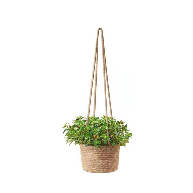 Macrame Flowerpot Rope Hang Basket Linen Wall Bag String Mesh Net Hanging Plant 