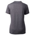 thumbnail image 3 of Women's Cutter & Buck  Heather Charcoal Tacoma Rainiers Forge DryTec Heathered Stretch Blade Top, 3 of 3