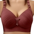 thumbnail image 2 of Hvyesh Front Closure Bras for Women Plus Size No Underwire Bra Adjustable Strap Full Coverage Soft Comfort Bralette, 2 of 9