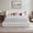 Cream White-Wingback, variant on Vanress Queen Size Bed Frame with Headboard, Cloud Upholstered Platform Bed Frame, 4.1 Inch Foam Cushioned, No Box Spring, Easy Assembly, Brown