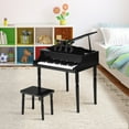 thumbnail image 4 of Costway Stability 3-8 Years Toy Musical Instruments with Baby Grand Bench, Wood ABS MDF Black, 4 of 11