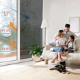 thumbnail image 4 of DKTIE 17.7" x 78.7" One-Way Reflective Privacy Window Film Privacy Static Non-Adhesive Decorative Heat Control Anti UV Window Tint for Home and Office, 4 of 8