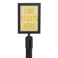 thumbnail image 2 of US Weight Heavy-Duty Steel Stanchion Steel Frame Sign Holder with Plexiglass Covers Compatible with ONLY Steel Stanchions, 2 of 7