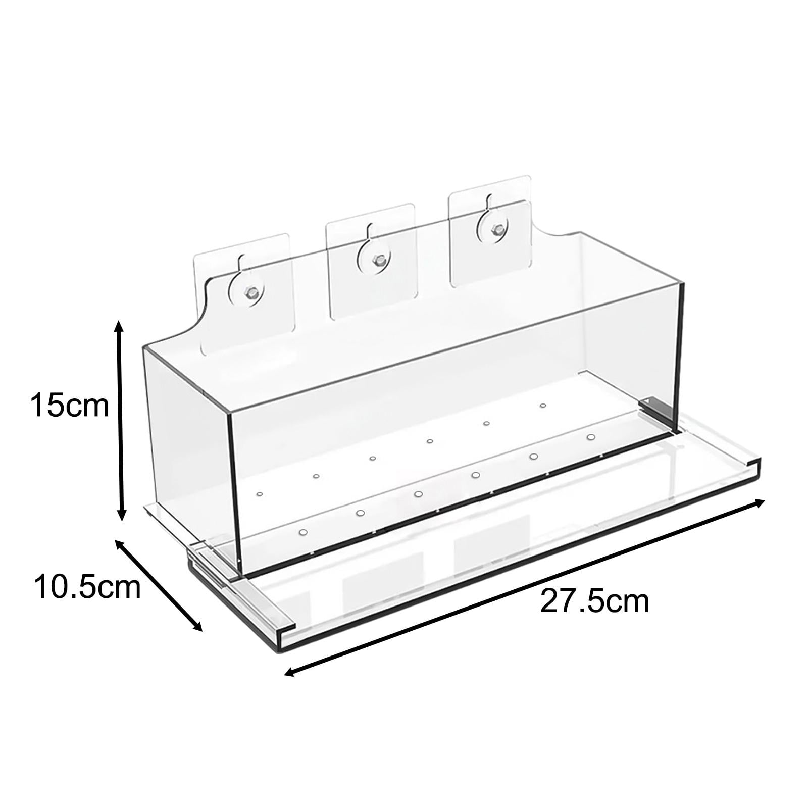 simhoa Flower Box with Window, Transparent Flower Pot, Modern Household Design, Acrylic Nursery Pot, Rectangular Flower Pot for Indoor And Outdoor Plants