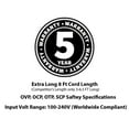 thumbnail image 6 of [UL LISTED] OMNIHIL 8 Foot Long AC/DC Adapter Compatible with UNIDEN BCD396XT Digital APCO P25 Scanner / UNIDEN AC Adapter: AD-1001, 6 of 6