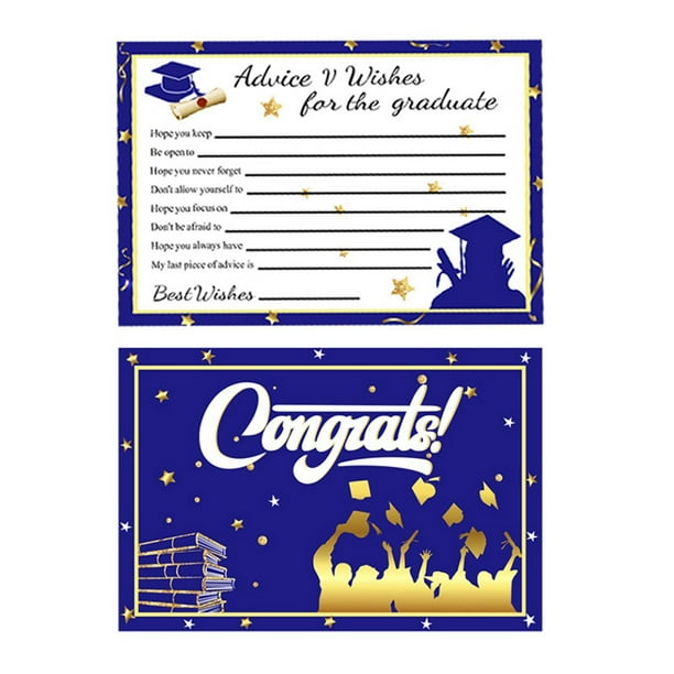 Juego de 10 Hojas Tarjeta de Felicitación Feliz Graduación Tarjeta de Invitación a la Fiesta de Graduación Decoración para Celebración de Graduación