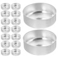 thumbnail image 4 of EeaseMX 200 piezas de aluminio TEA Light Light puede hacer un contenedor con vela., 4 of 8