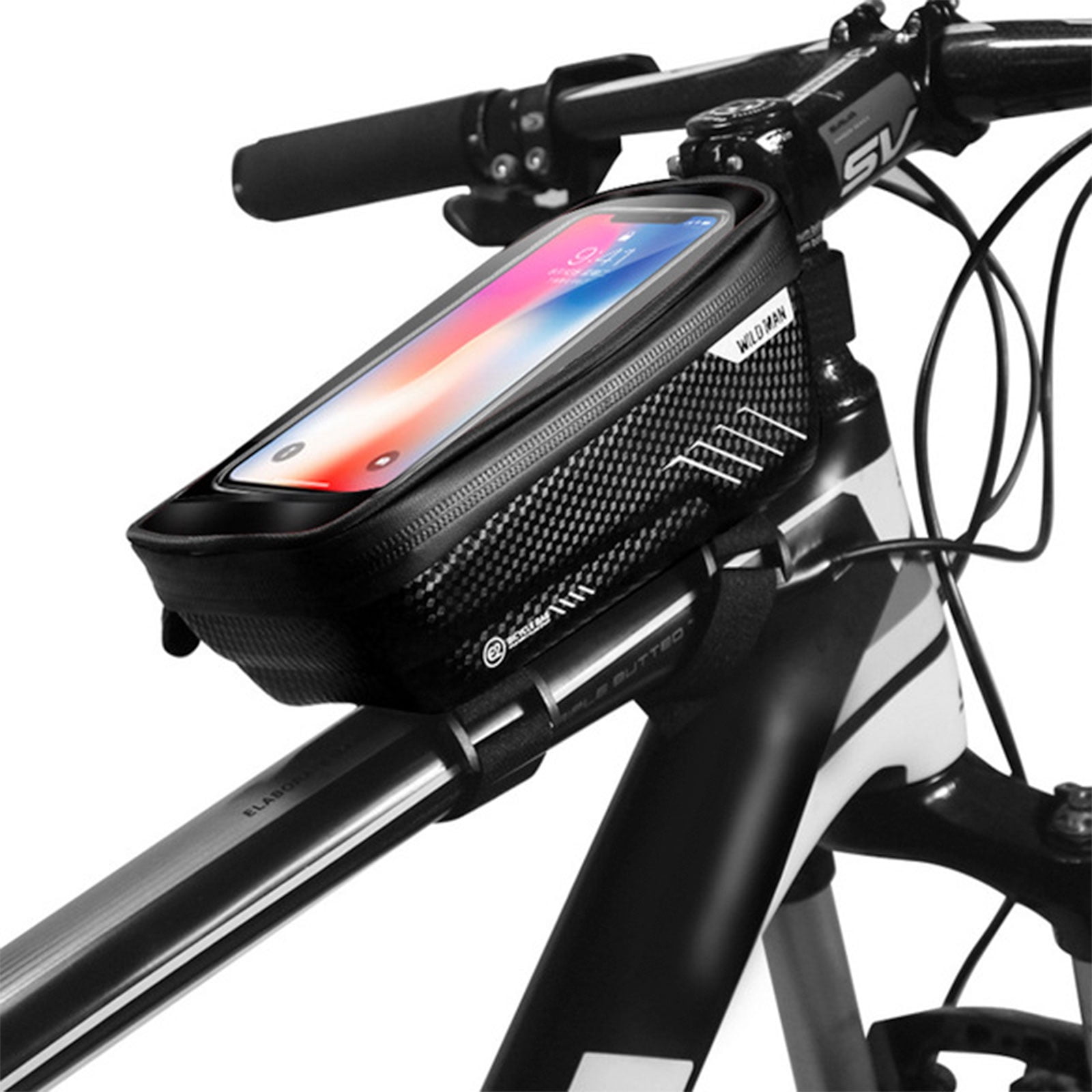 Bicycle Bag Front Frame MTB Bike Top Tube Cycling Phone Holder Case Waterproof
