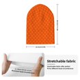 thumbnail image 2 of Yiaed Orange Scales Print Winter Beanie for Men Women, Fleece Lined Beanie Soft Warm Knit Hat Ski Stocking Cuffed Ca, 2 of 6