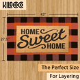 thumbnail image 2 of Buffalo Plaid Rug 2''x3'' Orange Outdoor Rug for Halloween/Thanksgiving Washable Fall Doormat Buffalo Check Rug Layered Front Door Mat for Porch/Farmhouse/Entryway/Patio Fall Decor, 2 of 6