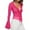 RD2, variante sur GPOECD Cardigan de Mode pour Femmes, Élégant, Col Plongeant, Bordure à Volants, Manches Longues, Haut pour Femmes pour Occasions Décontractées et Formelles, Ajout à Votre Garde-Robe BU2,TG